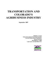 Transportation and Colorado's agribusiness industry