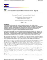 Lieutenant Governor's telecommunication report