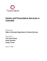 Family and preventative services in Colorado