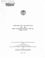 Occupational supply and demand matrix, 1978-1983