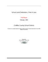 School land dedication/fees in lieu