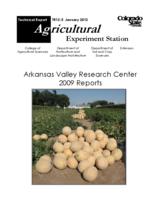 Arkansas Valley Research Center 2009 reports