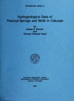 Hydrogeological data of thermal springs and wells in Colorado