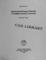 Geothermal energy potential in Chaffee County, Colorado