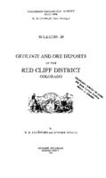 Geology and ore deposits of the Red Cliff district, Colorado