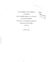 Staff's report to the Commission concerning Public Service Company of Colorado's electric department performance based regulatory plan earnings sharing report for 2004