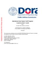 International solar feed-in tariff programs