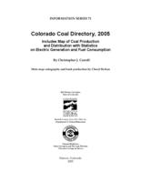 Colorado coal directory, 2005