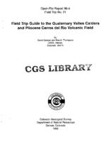 Field trip guide to the quaternary Valles Caldera and pliocene Cerros del Rio volcanic field