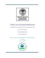 Central City/Clear Creek superfund site amendment to the operable unit 3 and operable unit 4  records of decision for the addition of an on-site repository