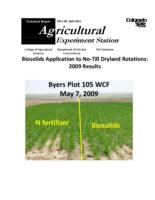 Biosolids application to no-till dryland crop rotations