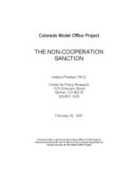 The non-cooperation sanction