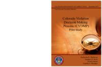 Colorado violation decision making process (CVDMP) pilot study