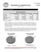 Department of Transportation FY 2013-14 budget request