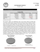 Governor's Office FY 2013-14 budget request