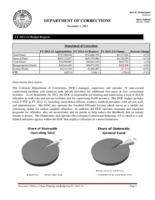 Department of Corrections FY 2013-14 budget request