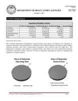 Department of Regulatory Agencies FY 2013-14 budget request