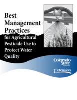 Best management practices for agricultural pesticide use to protect water quality