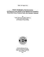 Genetic stratigraphy, coal occurrence, and regional cross section of the Williams Fork Formation, Mesaverde Group, Piceance Basin, northwestern Colorado