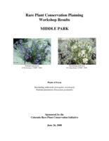 Rare plant conservation planning workshop results.