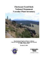 Florissant Fossil Beds National Monument vascular plant inventory
