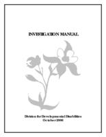 Investigation manual