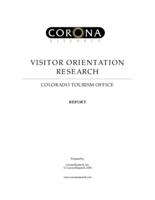 Visitor orientation research report