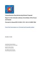 Comprehensive drug sentencing scheme proposal