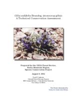 Gilia sedifolia Brandeg. (stonecrop gilia) : a technical conservation assessment