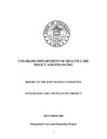 Integrated care and financing project