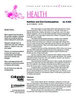 Nutrition and oral contraceptives