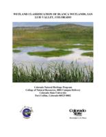 Wetland classification of Blanca Wetlands, San Luis Valley, Colorado