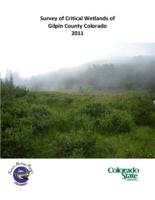 Survey of critical wetlands of Gilpin County CO