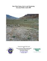 Rare plant status, survey and monitoring, San Juan Public Lands 2009