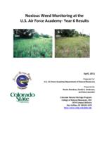 Noxious weed monitoring at the U.S. Air Force Academy