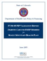 Diabetes care for RMHP members for Rocky Mountain Health Plan