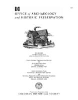 Preservation programs of the Colorado Historical Society