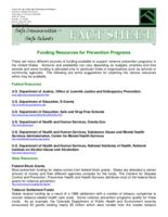 Funding resources for prevention programs