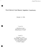 Routt National Forest riparian vegetation classification