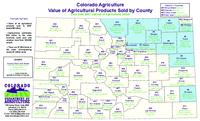 Colorado agriculture value of agricultural products sold by county : data from 2007 census of agriculture, USDA