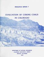 Evaluation of coking coals in Colorado