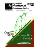 2012 Colorado corn hybrid performance trials