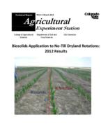 Biosolids application to no-till dryland crop rotations : 2012 results