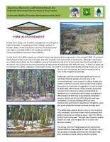 American Recovery and Reinvestment Act, Colorado State Forest Service success story update. Anchor Point fire management