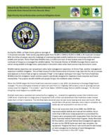 American Recovery and Reinvestment Act, Colorado State Forest Service success story. Colorado Division of Wildlife