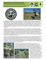 American Recovery and Reinvestment Act, Colorado State Forest Service success story update. Colorado Division of Wildlife