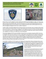 American Recovery and Reinvestment Act, Colorado State Forest Service success story. El Paso County Sheriff's Office