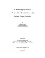 An archaeological survey of a portion of the Hermit Park locality, Larimer County, Colorado