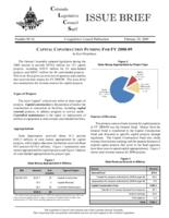 Capital construction funding for FY 2008-09