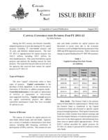 Capital construction funding for FY 2011-12